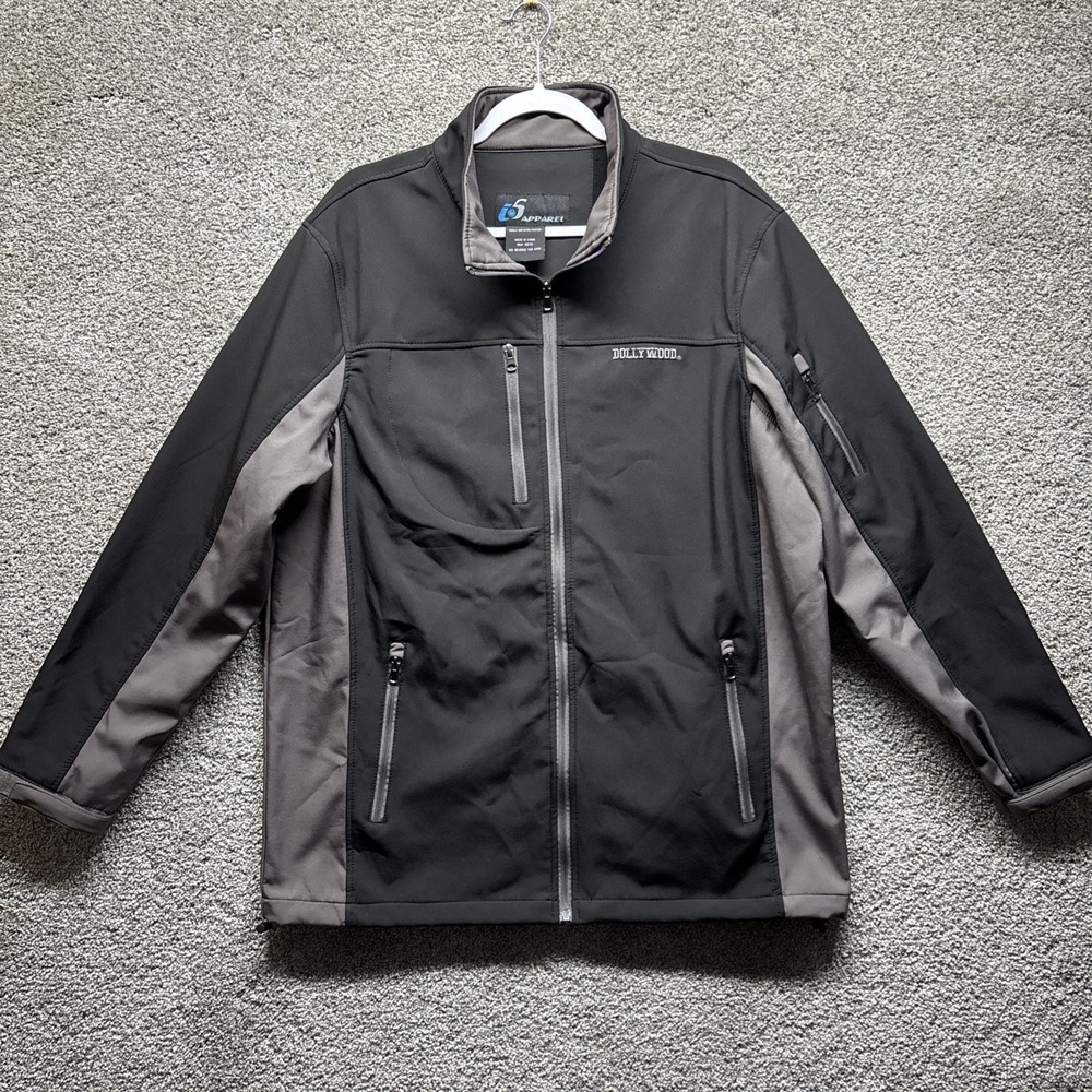 i5 Apparel Dollywood Employee Mens XL Full Zip Jacket Fleece‎ Lined Wind Breaker